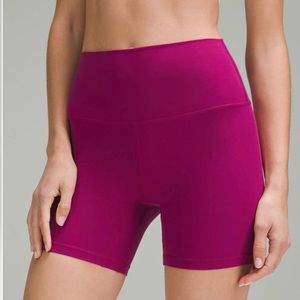 Lululemon Align Bike Shorts Magenta Pink 6”